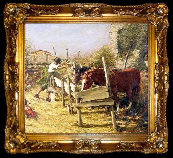 framed  Henry Herbert La Thangue The Appian Way, ta009-2
